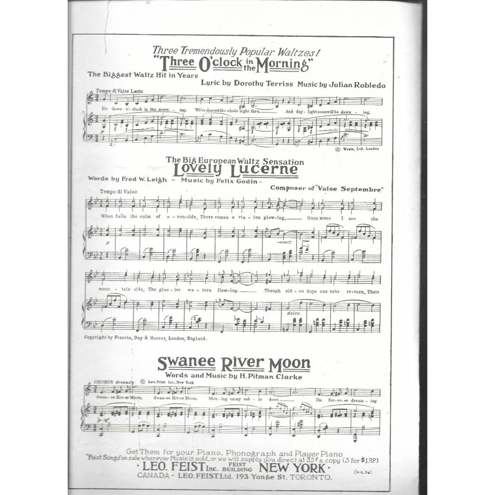 All Muddled Up Antique Sheet Music By Percy Wenrich 1922 Leo Feist - Picture 3 of 4